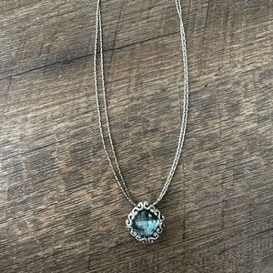 Brighton Collectibles Venus Smokey blue necklace